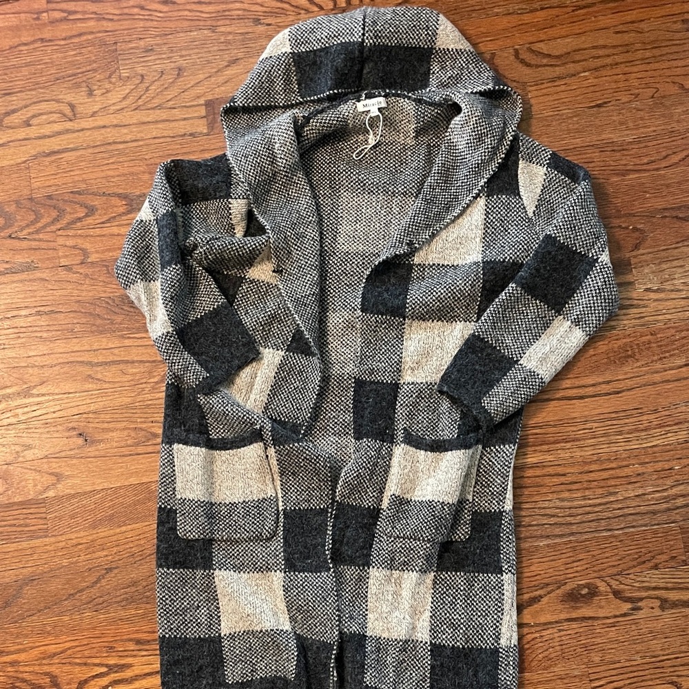 Miracle Black and White Knit Sweater